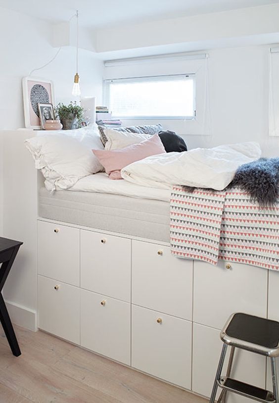 slecht humeur kapsel Van Creëer een bed met een IKEA ladekast! | Inrichting-huis.com