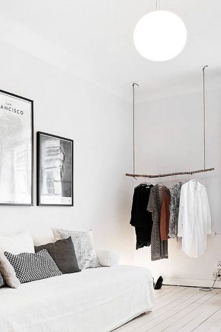 Dubbelzinnig Storen het is mooi DIY tak kledingrek | Inrichting-huis.com