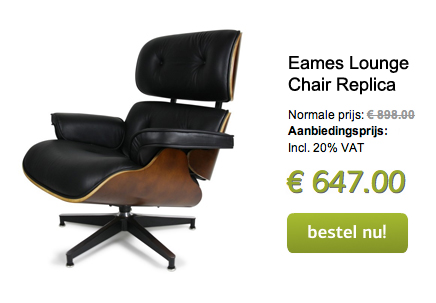 Mis Bedankt Treinstation Eames lounge chair | Inrichting-huis.com