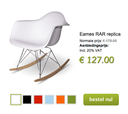 Kenia ritme Proberen Eames rocking chair | Inrichting-huis.com