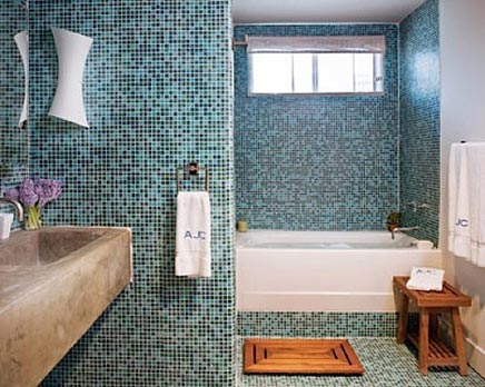 Individualiteit Getand Vervuild Frisse rustgevende mozaïek badkamer | Inrichting-huis.com