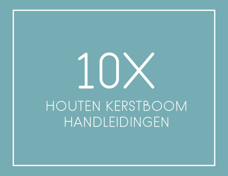 10x Houten Kerstboom Maken | Inrichting-huis.com