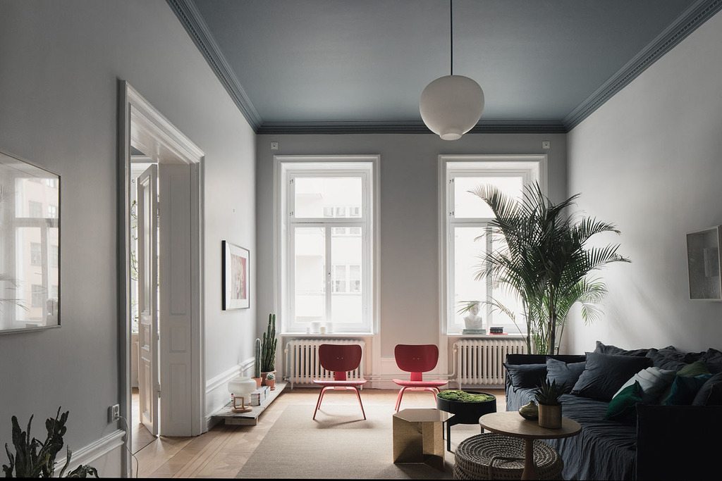 omroeper Kostbaar Glans Mooie blauw grijze woonkamer | Inrichting-huis.com