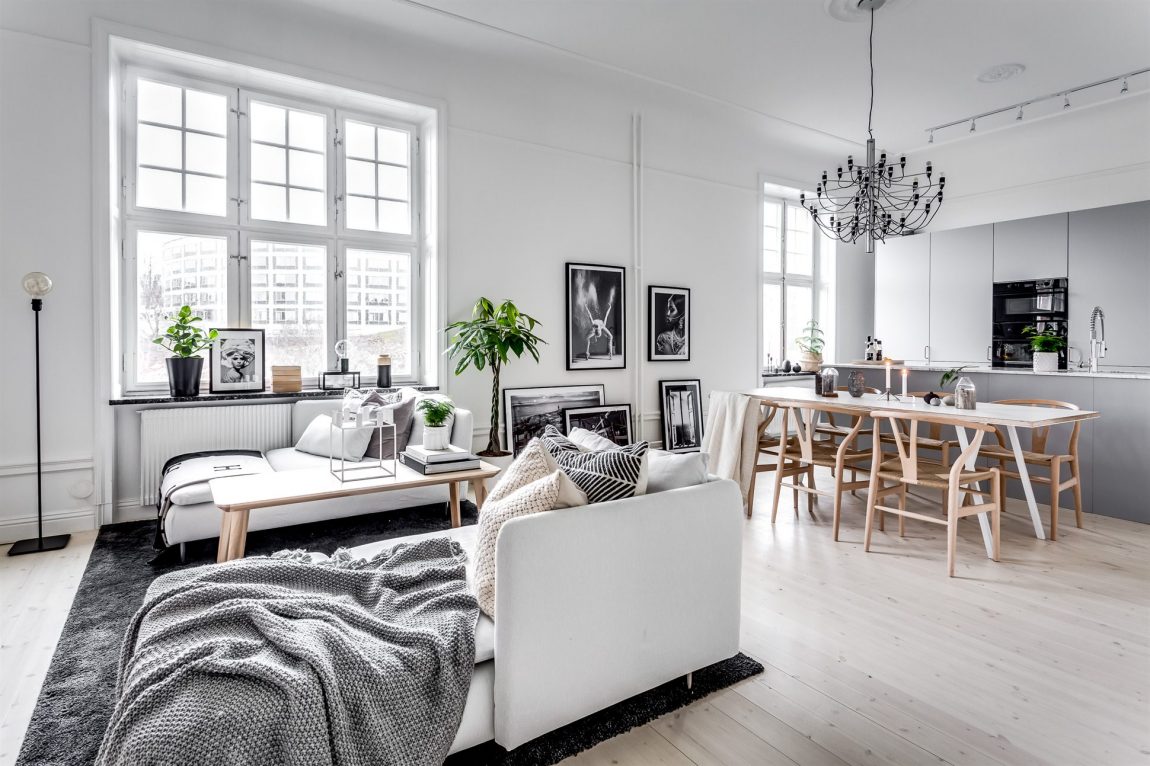 kennisgeving bon Indirect Ruim en licht Scandinavisch appartement met een modern interieur |  Inrichting-huis.com