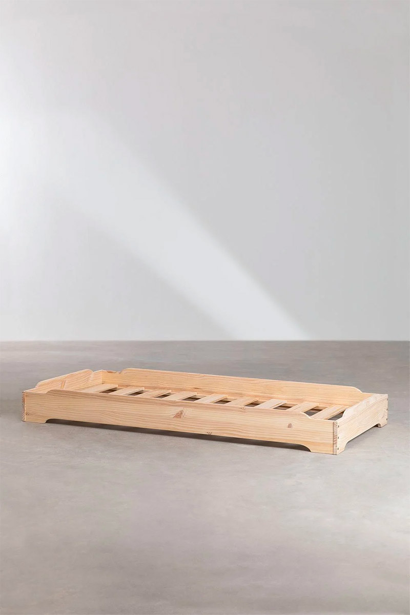 stapelbaar montessori bed hout