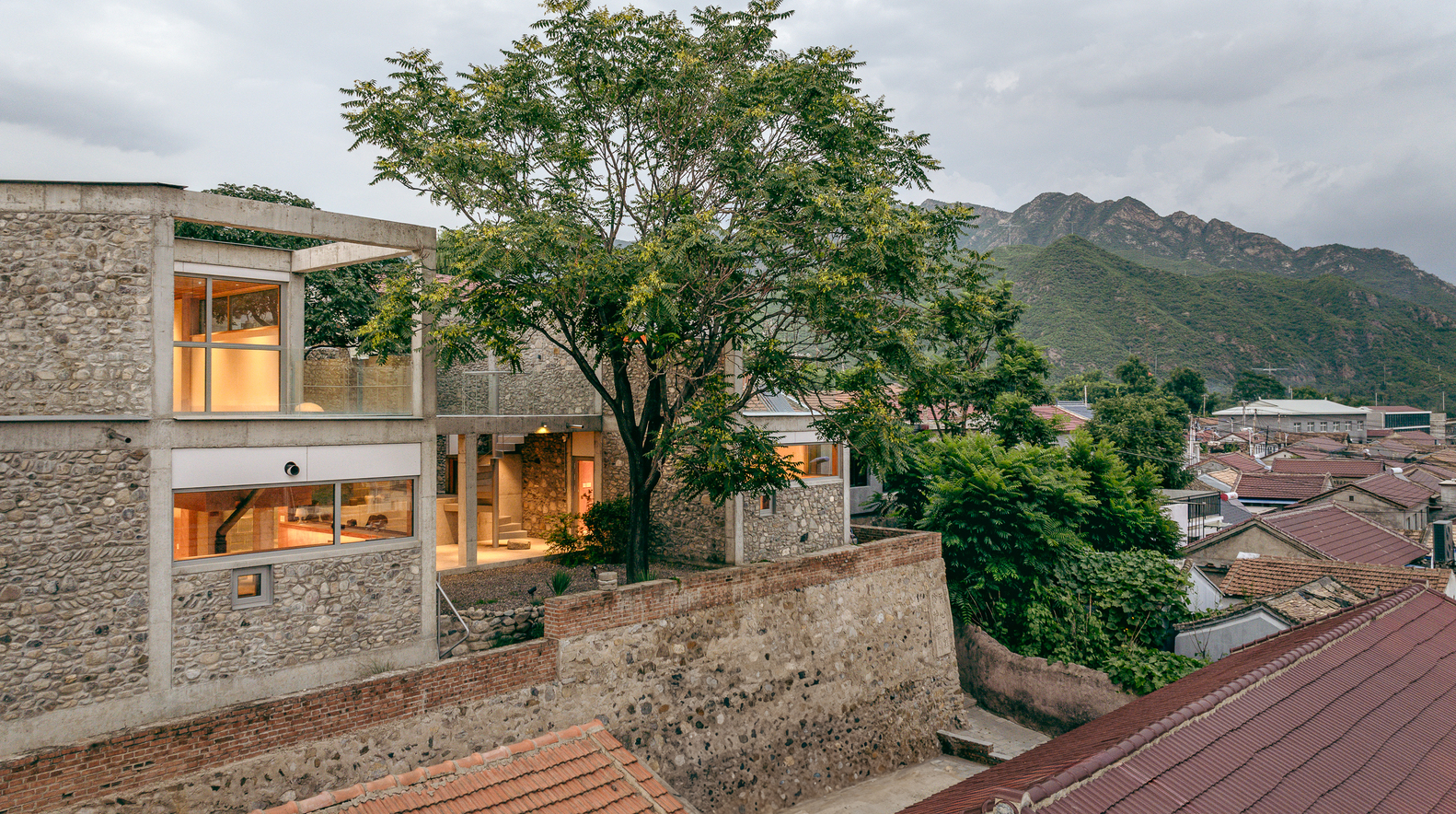 stenen woning grote boom beijing