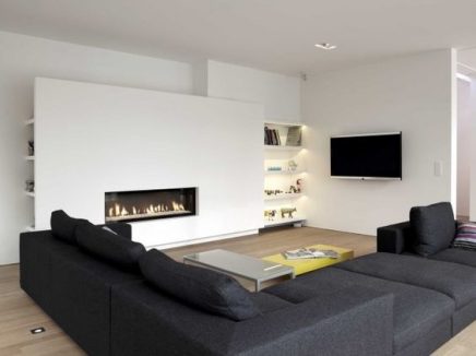 Chromatisch Toevoeging overhead TV en open haard combineren | Inrichting-huis.com